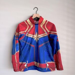 Rubie’s Costume Co. Captain Marvel Women’s Top and Headpiece